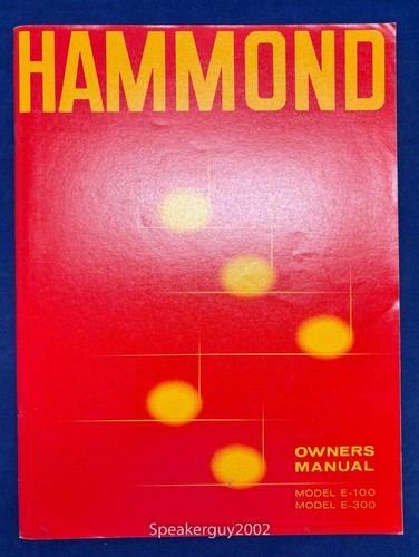 Original hammond organ - hammond, e-100