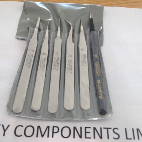 Tweezer set non magnetic - set,