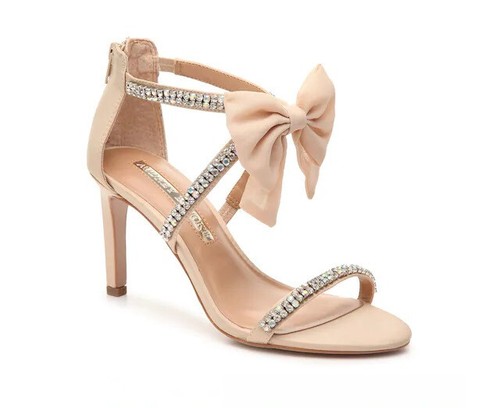 Champagne satin rhinestone - champagne,