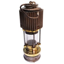 Antique Miners Lamp, Patterson Type HCP High Candle Power lamp, 1930s