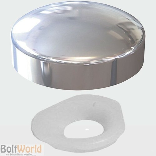 Chrome plastic dome - chrome,