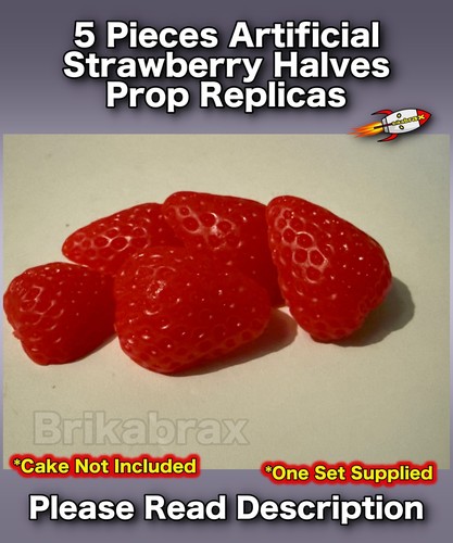 Pieces artificial strawberry - 5,