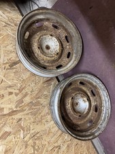 Early Renault 8 10 Dauphine Steel wheel Rims.