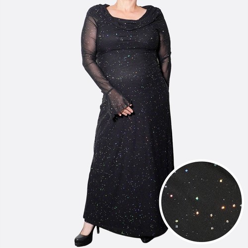 Black mesh sparkle starburst - sparkle,