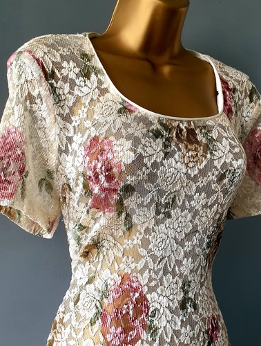 Vtg mesh lace shimmering - vtg,