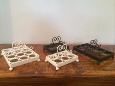CAST IRON 6 OR 12 EGG HOLDER