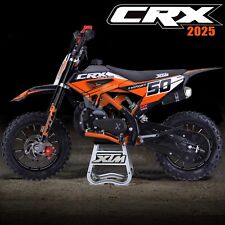XTM CRX 2025 Kids 49cc 50cc Petrol 2-Stroke Mini Dirt Bike Colour-Coded Orange
