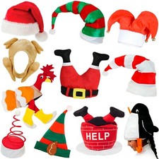 Christmas Hats Fun Novelty Fancy Dress Office Party Dinner Table Xmas (Choose)