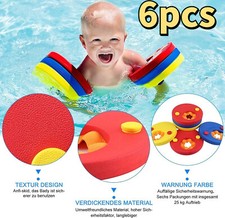 Kids Arm Float Discs 6Pcs Swimming Arm Bands Detachable Pool EVA Foam Armbands U