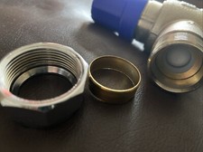 Pegler 5A1002 22mm In-Line Thermostatic Controller 402 H Nickel Plated .