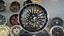 4 x 22 Inch 5x112 AMG Style Gloss Black Wheels: Fits For Mercedes E S Class