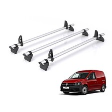 VW Caddy Roof Rack for 2010-2020 3x Roof Bars - Rhino Kammbar Pro