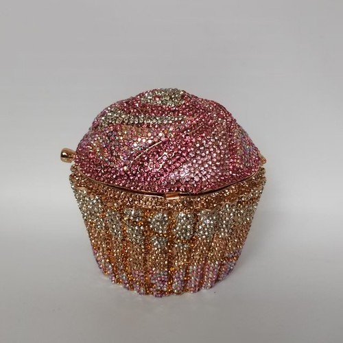 Luxury pink rhinestone cupcake - luxury,