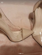 Women's Nude/clear Shoe's Sz 5