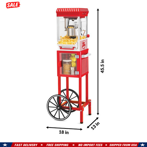 Nostalgia vintage popcorn cart - nostalgia,