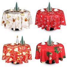 Christmas Tablecloth 70" Santa