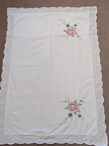 Pair vintage embroidered - pair, of
