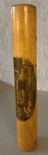 MAUCHLINE WARE TREEN WOODEN NEEDLE CASE GEORGE STREET GLASGOW VGC