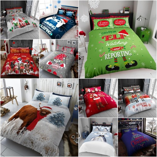 Xmas festive quilt covers elf - quilt,