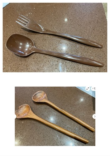 Pairs vintage salad servers - pairs,