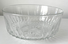 Arcoroc Glass Serving Bowl clear Glass Trifle Bowl / Fruit bowl 20cm Vintage