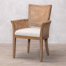 Rattan back dining - rattan,