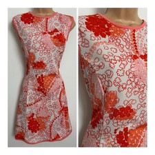 Vintage 1960s White Orange &