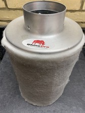 Rhino Pro Carbon Filter 4 Inch Hydroponics Odour Removal 
