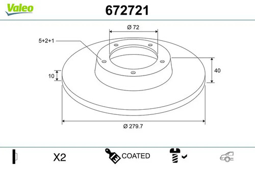 Brake disc rear - brake,