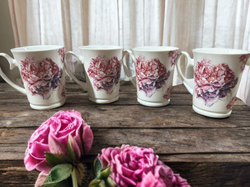 Bronnley floral pink - pink, peony