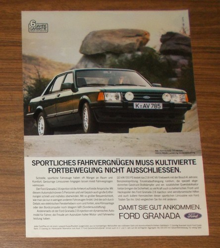 Rare advertising ford granada - rare,