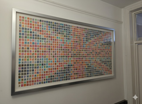 Union jack flag art - art, made