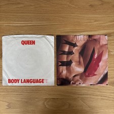 Queen: Body Language 2x 7” vinyl single 1982 USA Original & Rare ‘censor’ sleeve
