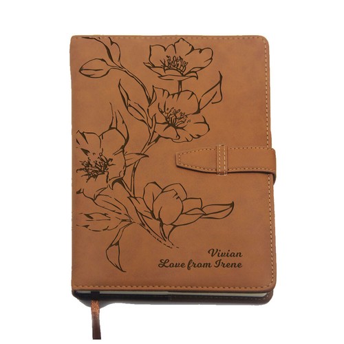 Personalised leather notebook - leather,