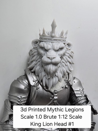 Printed king lion - 3d,