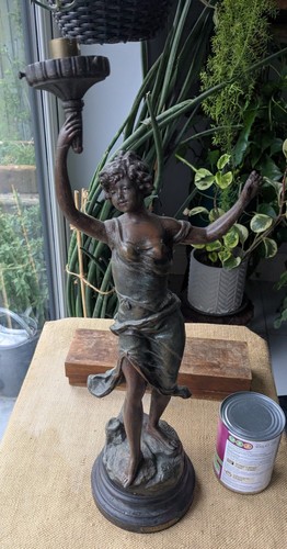 Aurore lamp base spelter - lamp,