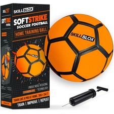SKILL BLOX SoftStrike Home Indoor Football Training Ball. Football Gifts for