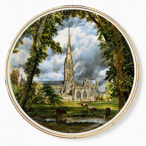 Vintage salisbury cathedral - vintage,