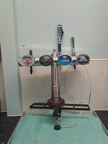 Four way chrome beer - chrome, pump