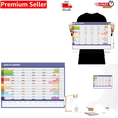 Durable 2026 wall calendar - 2026,