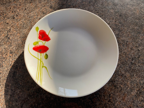 Dunelm poppy side plate - x,