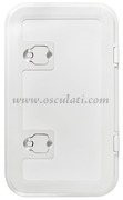 Large white hinged - boat, deck