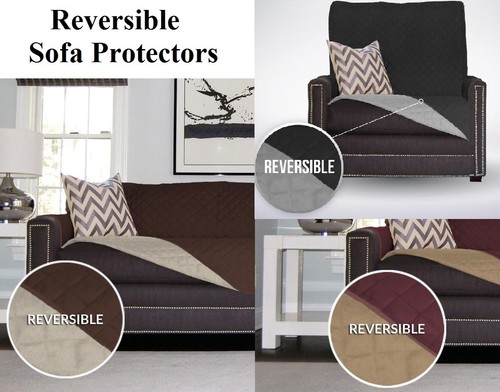Reversible quilted sofa chair - sofa,