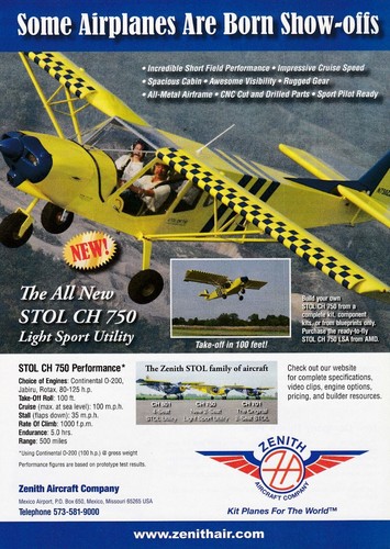 2009 zenith stol 750 - stol, ch