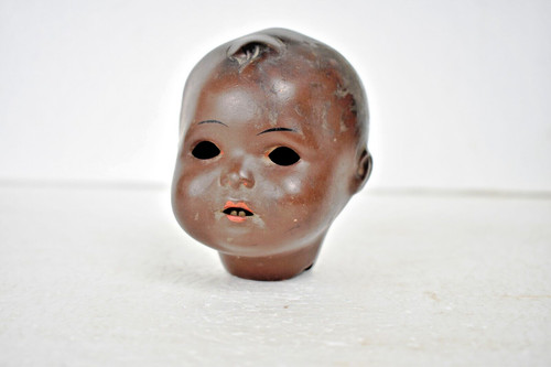 Vintage doll head porcelain - doll,