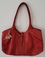 Radley RedLeatherShoulderBagEmbroideredPatternwithCharm40cmx23cmx10cmNoteMarkFrt