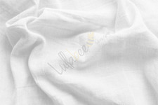 8oz 100% Pure Washed Natural Linen Fabric Flax, 140cm Wide, 14 Colours