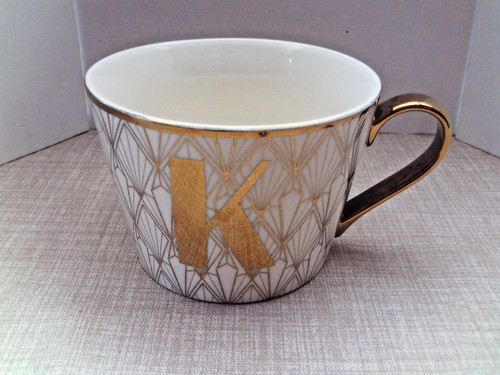 Fox ivy letter mug - letter,