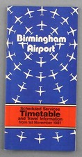 BIRMINGHAM AIRPORT TIMETABLE