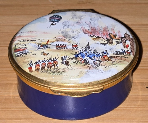 Crummles enamel box battle of - enamel,